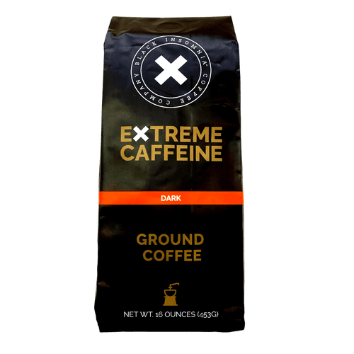 Black Insomnia Ground Coffee Strongest In The World Dark Roast 1lb