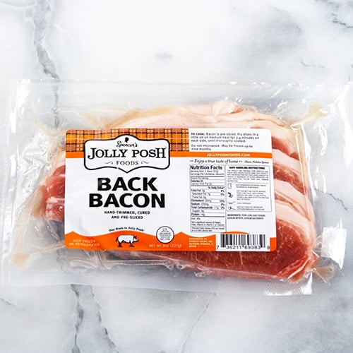 Back Bacon By Jolly Posh 8oz  (3-pack) (1.5 Pound)
