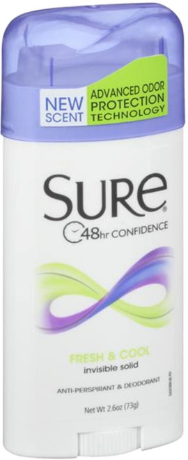 Sure Anti-perspirant Deodorant Original Solid Fresh & Cool Scent 2.70 Oz