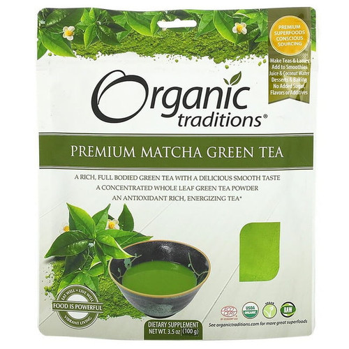 Natural Traditions Premium Matcha Green Tea 3.5 Oz Pkg