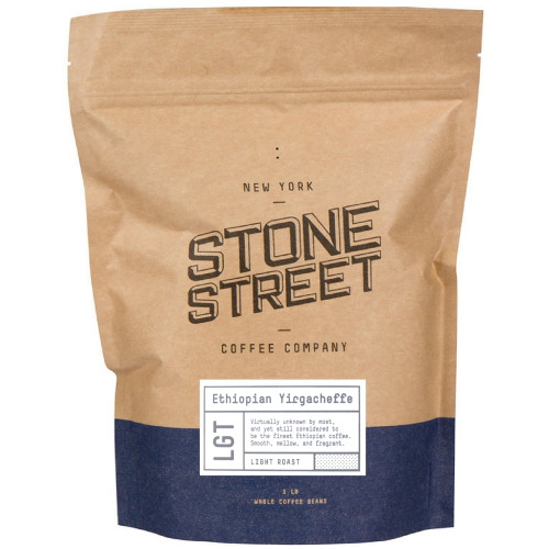 Stone Street Coffee Ethiopian Yirgacheffe Fresh Roasted Coffee, Whole Bean, 16 Oz