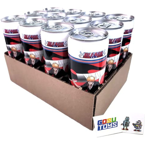 Bleach Soul Reaper Energy Drink (12 Pack) With 2 Gosutoys Stickers
