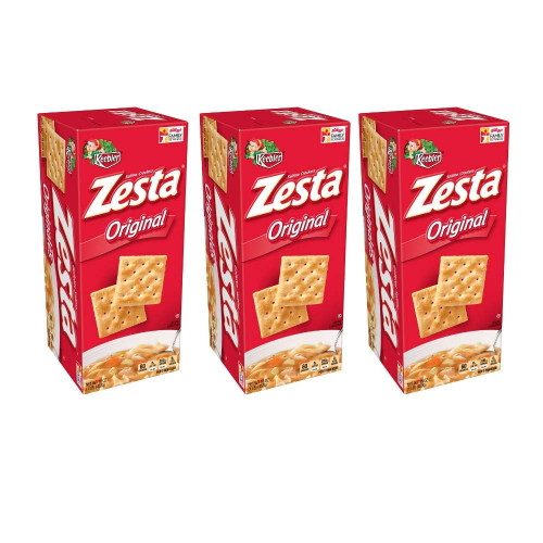 Keebler Zesta Original Saltine Snack Crackers, 16 Oz. Bags (pack Of 3)