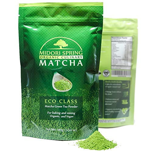 Midori Spring Organic Japanese Matcha Green Tea Powder For Lattes, Cooking And Baking
