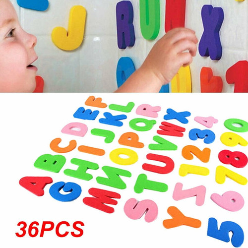 Beinou 36pcs Children Baby Kids Abc 123 Foam Letters Numbers Bath Tub Swimming Play Toy