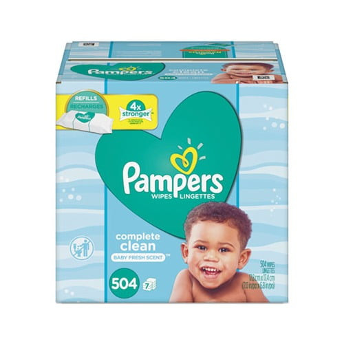 Complete Clean Baby Wipes 1 Ply, Baby Fresh, 504/pack