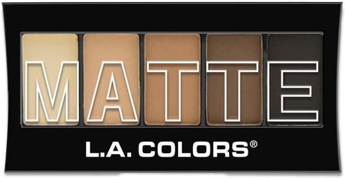 L.a. Colors Matte Eyeshadow Palette, Brown Tweed
