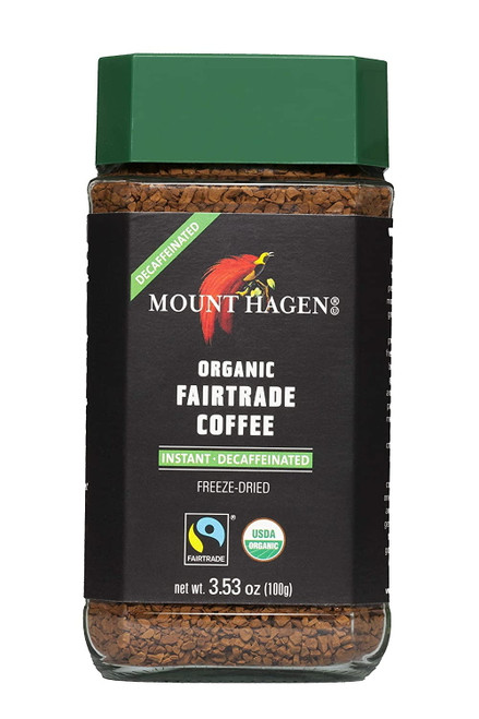 Mount Hagen Organic Coffee -cafe Decaffeinated 3.53 Oz (pack Of 2)