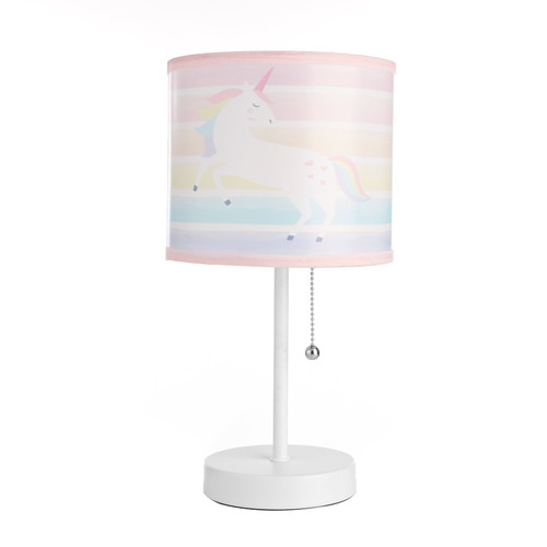 American Kids Pink Rainbow Unicorn Baby Stick Lamp For Children Room Décor