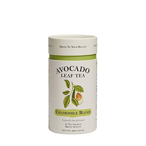 Avocado Leaf Tea - Chamomile Tea - Decaffeinated Herbal Tea "“promotes Calmness & Well Being, Cold Brew Or Hot Tea - 100% All Natural, Healthy Tea, Immune Boosting, Antioxidant - 15 Tea Bags