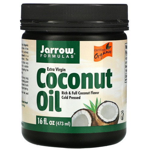 Jarrow Formulas, Extra Virgin Coconut Oil, 16 Fl Oz Pack Of 2