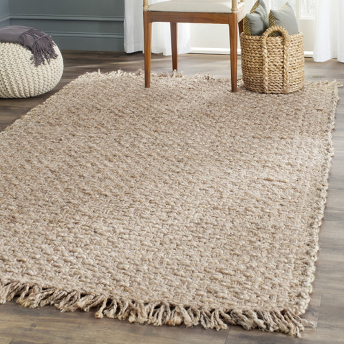 Safavieh Natural Fiber Eason Braided Jute Area Rug, Natural, 6' X 9'