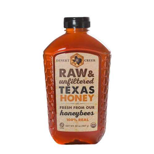 Desert Creek Honey Natural Raw Unfiltered Texas Honey, 2 Lb