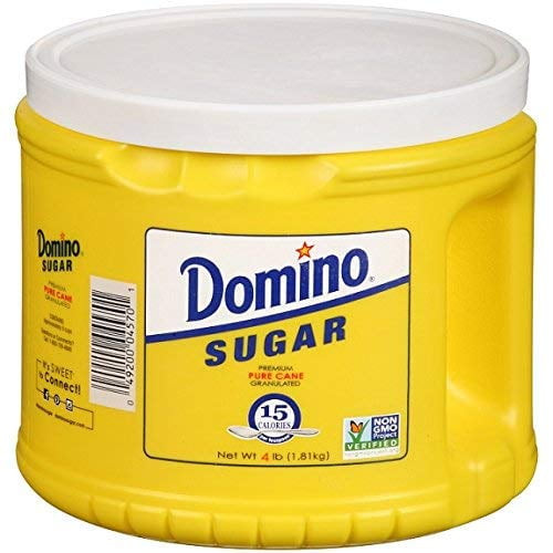 Domino Granulated Sugar, 4 Lb - Pack Of 4