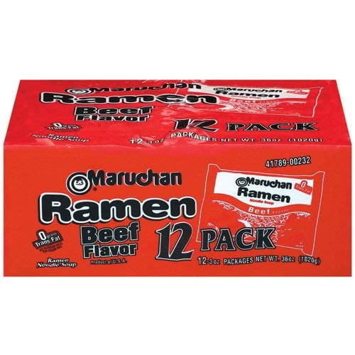 Beef Flavor Ramen Noodle Soup - 12 Packets
