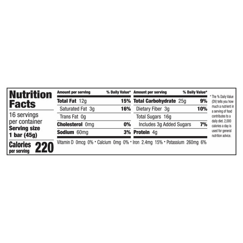 Larabar Gluten Free Bar, Chocolate Chip Cookie Dough, 1.6 Oz Bars (16 Count) 16 Count (pack Of 1)