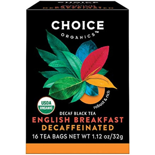 Choice Organic Teas English Breakfast Tea Decaffeinated Organic -- 16 Tea Bags