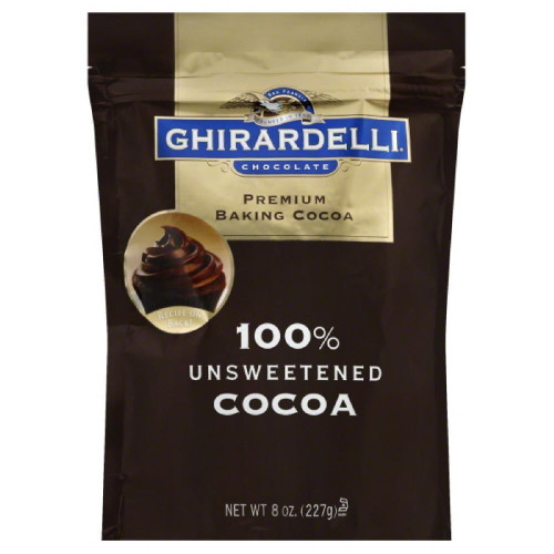 Ghirardelli 100% Unsweetened Premium Baking Cocoa, 8 Oz (pack Of 6)