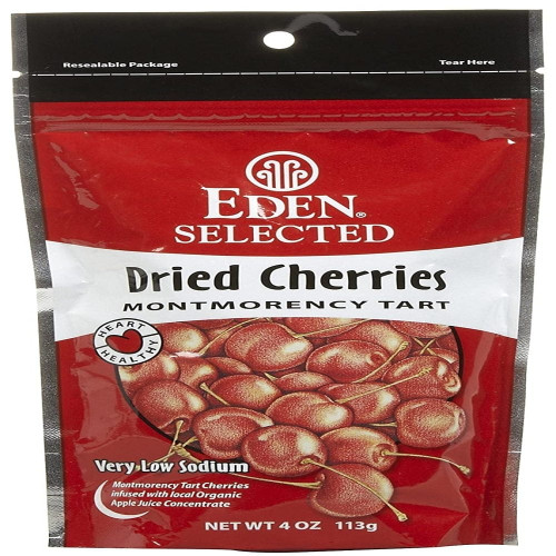 "eden Organic Dried Montmorency Cherries, 4 Oz Pouches"