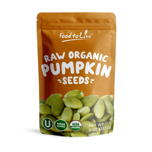Organic Raw Pepitas (pumpkin Seeds), 0.5 Pounds — Non-gmo, Raw, Kosher, Vegan — By Food To Live