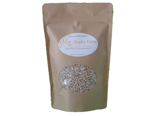 Bagley Farm's Organic Hulled Barley  Certified Organic Whole Grain