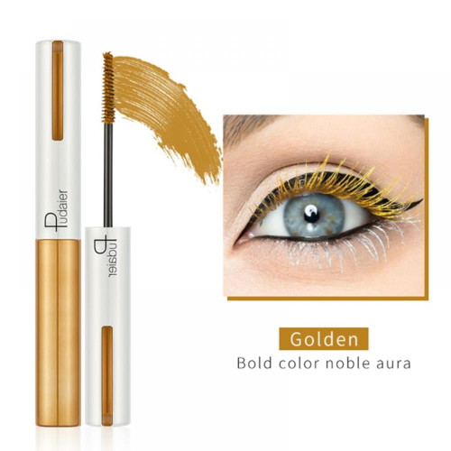 6 Color Mascara Waterproof Fast Dry Long-lasting Curling Lengthening Eye Lashe Makeup Blue Pink Brown Mascara Eyes Makeup