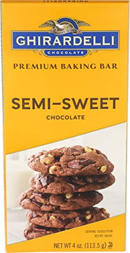 Ghirardelli Premium Baking Bar, Semi Sweet Chocolate, 4 Oz