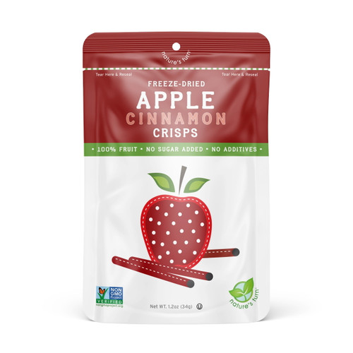 Nature's Turn Freeze-dried Fruit Snacks - Apple Cinnamon Crisps - Perfect For School Lunches Or An On-the-go Snack - No Sugar Added, Non Gmo, Gluten Free, Nothing Artificial