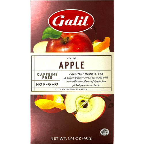 Apple Herbal Tea | 20' Tea Bags | 1.41 Oz | Galil