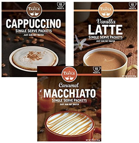 Cafe Tastlã© Cappuccino, Vanilla Latte, Caramel Macchiato, 30 Piece Variety Pack