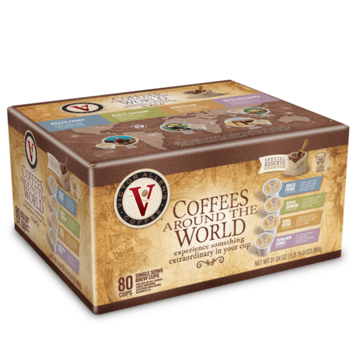 Victor Allen's Coffee Around The World Variety Pack, Single Serve Coffee Pods For Keurig K-cup Brewers