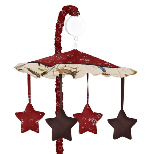 Wild West Cowboy Western Musical Baby Crib Mobile By Sweet Jojo Designs
