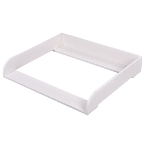 Costway 35'' Changing Table Top Dresser Infant Baby Nursery Diaper Station Kit White