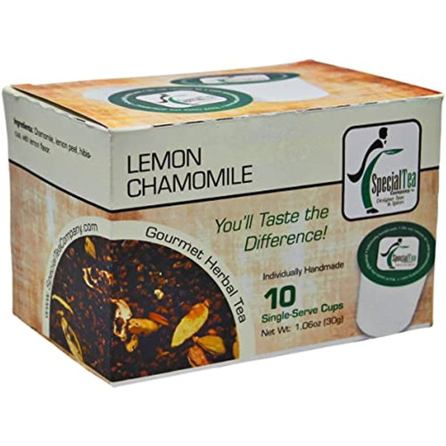 Special Tea Company Lemon Chamomile Herbal Tea Single Serve Cups (pack Of 10)