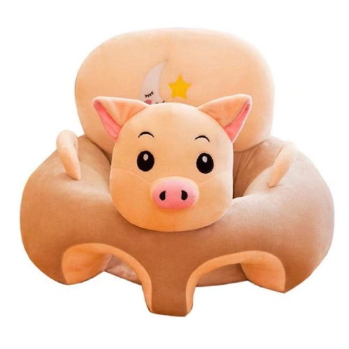 Vocheer Baby Support Sofa, Soft Plush Sitting Chair For Infant Head Back Protect, Pig