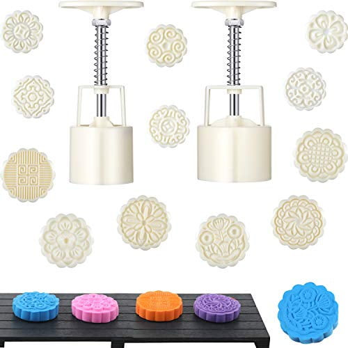 14 Pieces Bath Bomb Mold Kit Includes 2 Pieces Bath Bombs Press With 12 Pieces Stamps For Making Diy Bath Bombs Tools