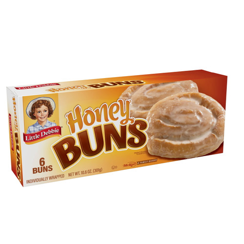 Little Debbie Honey Buns, 6 Ct, 10.6 Oz