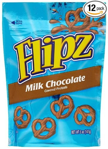 (price/case)flipz 12/5 Oz. Milk Chocolate Covered Pretzels In A Stand Up Pouch