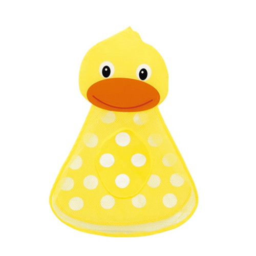 Kids Toys Storage Bag Cartoon Bathroom Suction Cup Hanging Bags (duck)