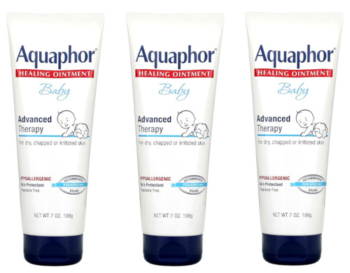 Aquaphor Healing Ointment Advanced Therapy Smooth Protectant 7oz, 3-pack