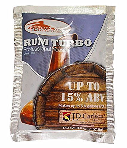 Home Brew Ohio-hozq8-390 Fermfast Rum Turbo Yeast 107.5 G Packet - White
