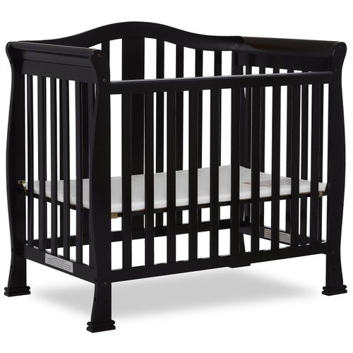 Naples 4 In 1 Convertible Mini Crib-finish:black