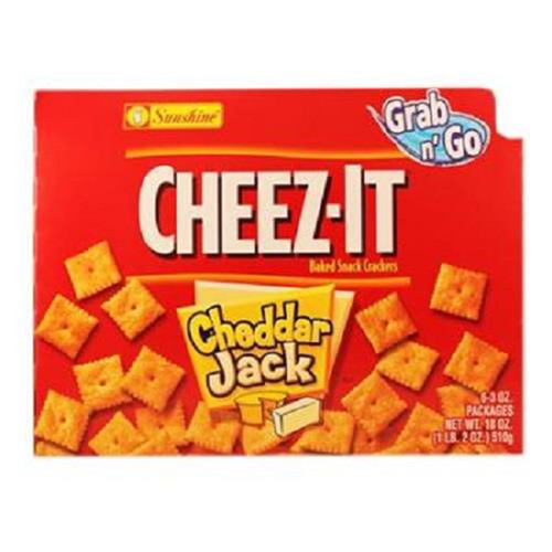 Product Of Cheez-it, Grab N Go Cheddar Jack Crackers, Count 6 (3 Oz) - Cookie & Cracker / Grab Varieties & Flavors