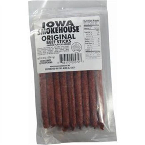 Iowa Smokehouse & Preferred Wholesale  8 Oz Original Flavor Beef Sticks - Pack Of 12