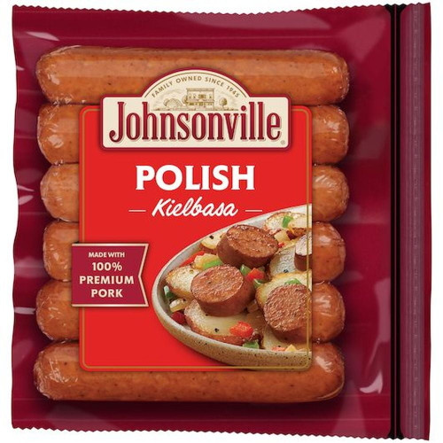 Johnsonville Smoked Polish Kielbasa Sausage, 14 Ounce -- 10 Per Case.