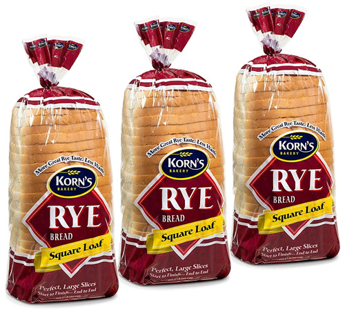 Rye Bread - 3 Pack - 32 Oz Per Loaf | Delicious Sandwich Bread | Fresh Bread | Soft & Light Rye Bread | Dairy & Nut Free | 2-3 Day Shipping | Stern’s Bakery (3 Pack)
