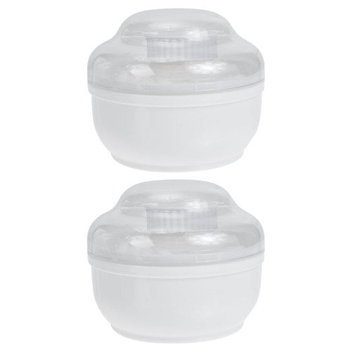 Hemoton 2 Sets Baby Talcum Powder Puff  Case Baby Powder Puff With Storage Boxes
