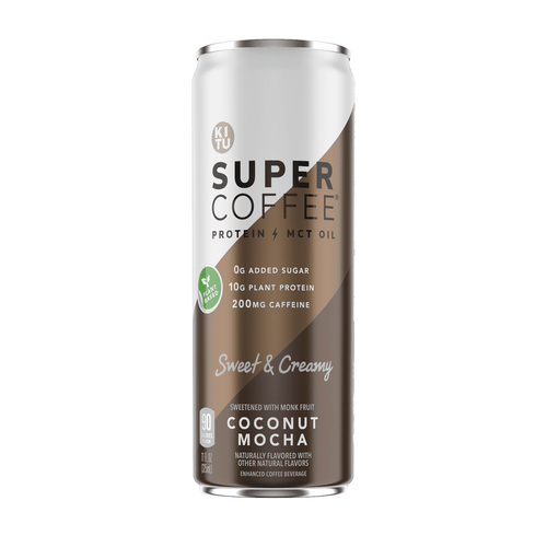Kitu Super Coffee, Sugar Free Keto Coffee, 0g Sugar, 10g Protein | Iced Coffee, Protein Coffee, Coffee Drinks - Lactose Free, Soy Free, Gluten Free, 11oz Cans (coconut Mocha, Pack Of 12)