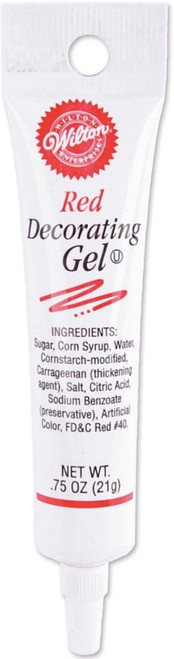 Wilton Decorating Gel, Red 0.75 Oz (pack Of 4)
