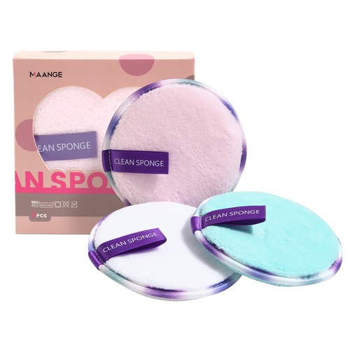 Mortilo Lazy Makeup Remover Puff Magic Water Powder Puff Double Sided Soft Clean Face